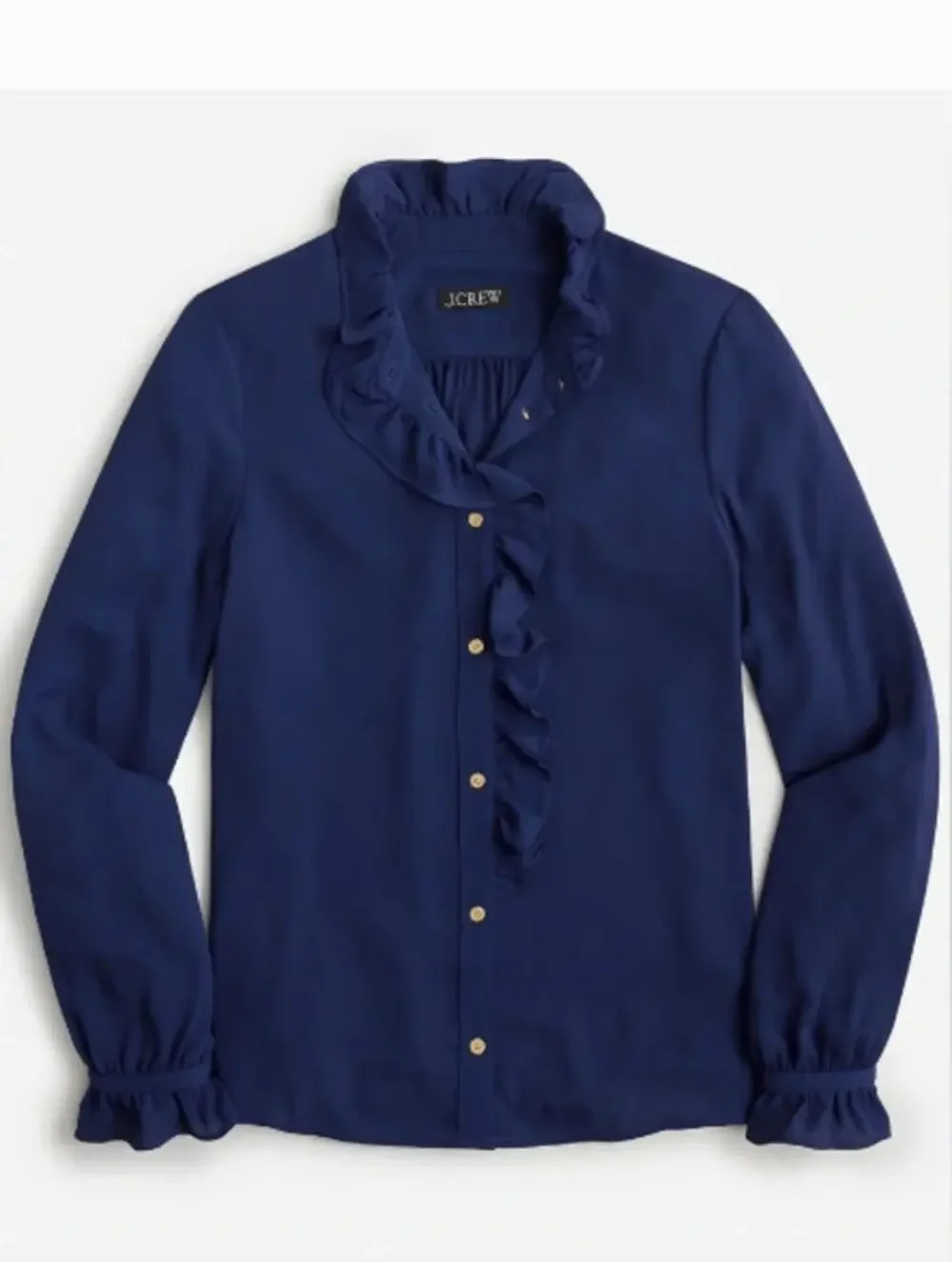 J. Crew Drapey cottage top in Blue Size 4